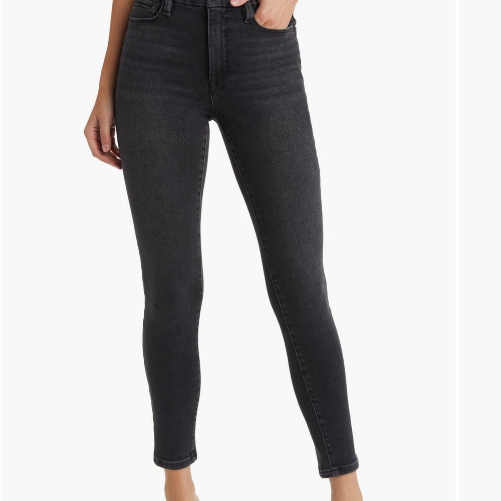Good American Black Skinny Jeans Sleek Fit